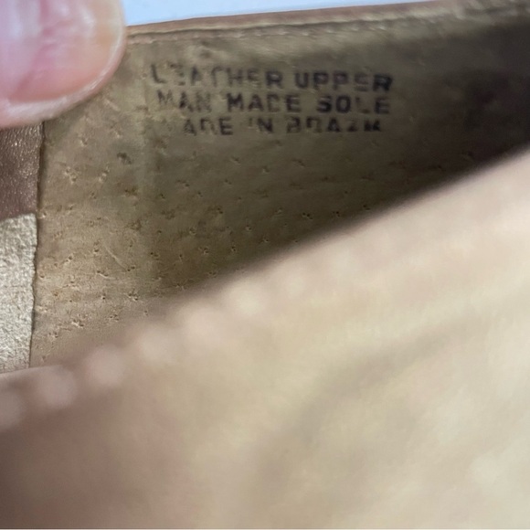 90s Etienne Aigner Gold Leather Loafers Sz 7M - Picture 11 of 15